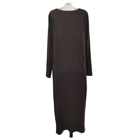 Good American U-Ring Long Sleeve Bodycon Midi Dress Black001 Womens Size 6 NWT - Picture 4 of 10